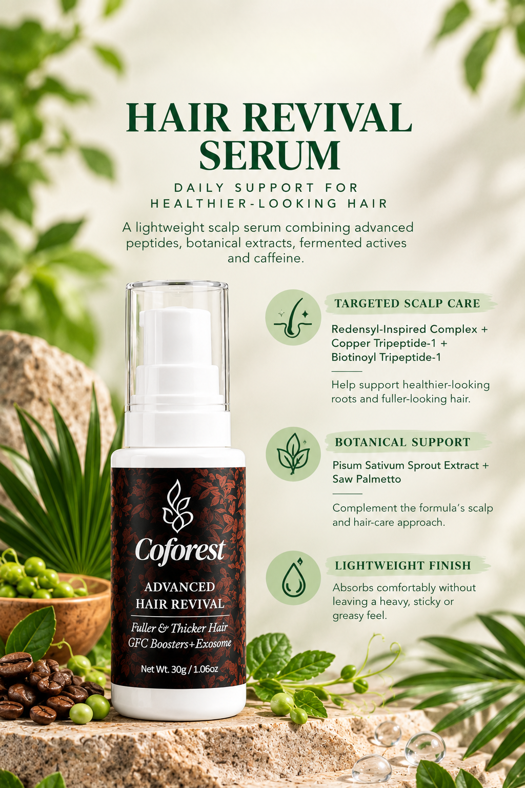 Scalp Care Duo | Exfoliate Scalp Scrub + Advanced Hair Revival Hair Serum | Scalp Cleansing, Hydration & Hair Care | For Healthier-Looking, Fuller-Looking Hair