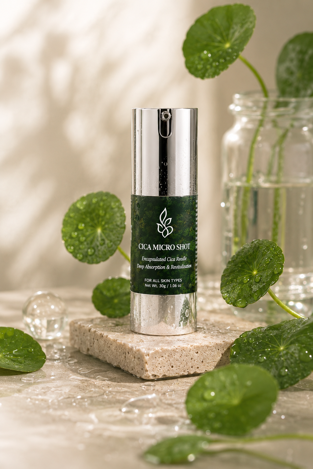 Cica Micro Shot Face Cream <br<br> Skin Refining Essence | With Centella Asiatica, Hyaluronic Acid, Peptides | Strengthens Skin Barrier. Boosts Hydration - 30g
