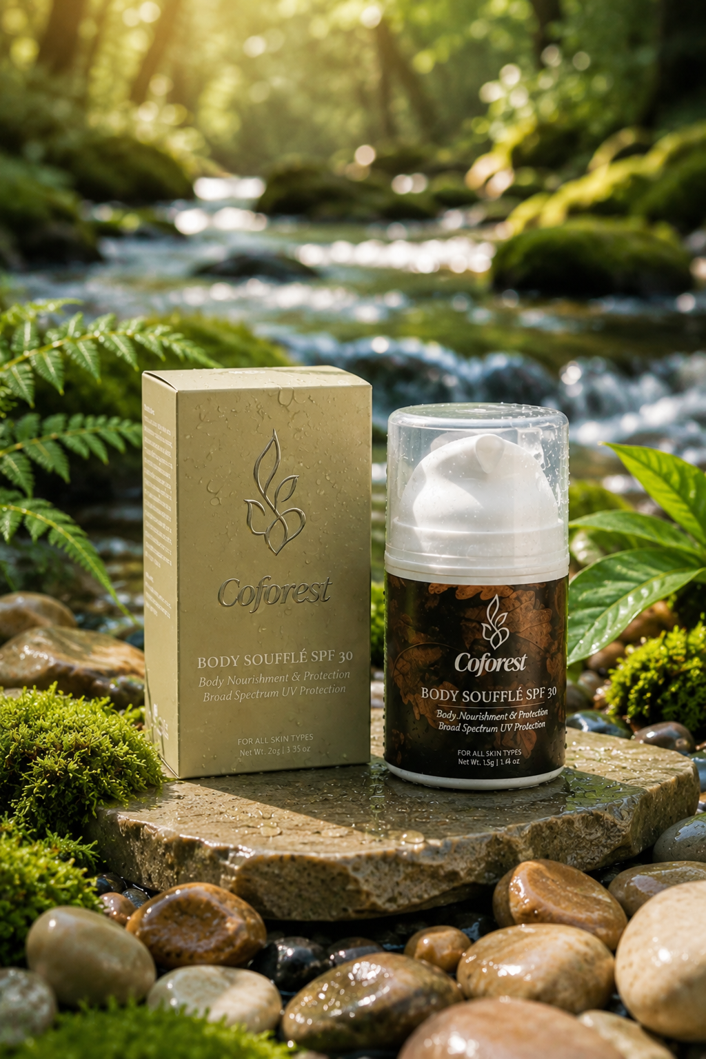 Body Soufflé with SPF30 <br><br> Whipped Nourishment | Lightweight & Non-Greasy | Provides daily broad-spectrum SPF30 protection - 50g