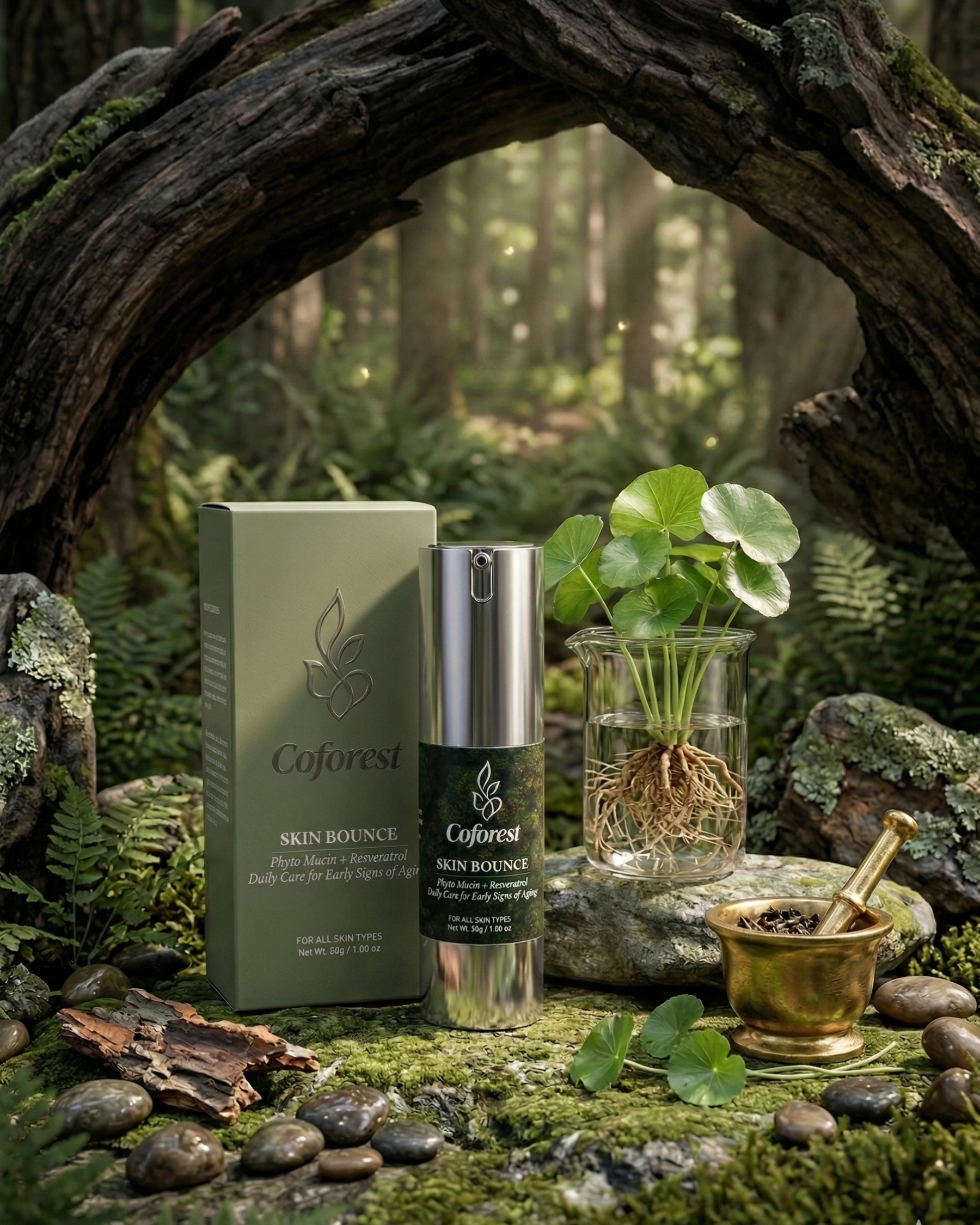 Skin Bounce Face Cream <br><br>With Peptides, Phyto Mucin & Resveratrol | Plump, Resilient, Youthfully Bouncy Skin | Anti-Aging, Hydrating, Helps Smoothen Finelines - 30g