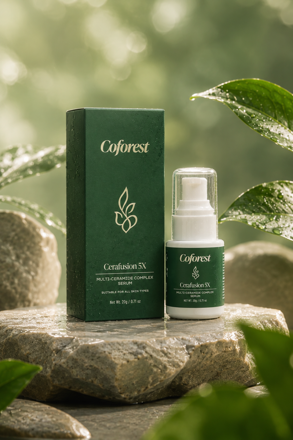 Cerafusion 5X Face Serum <br><br>With 5 Ceramides, Peptides, Barrier Repair Formula | For All Skin Types | Fortify, Hydrates & Restores Skin - 20g