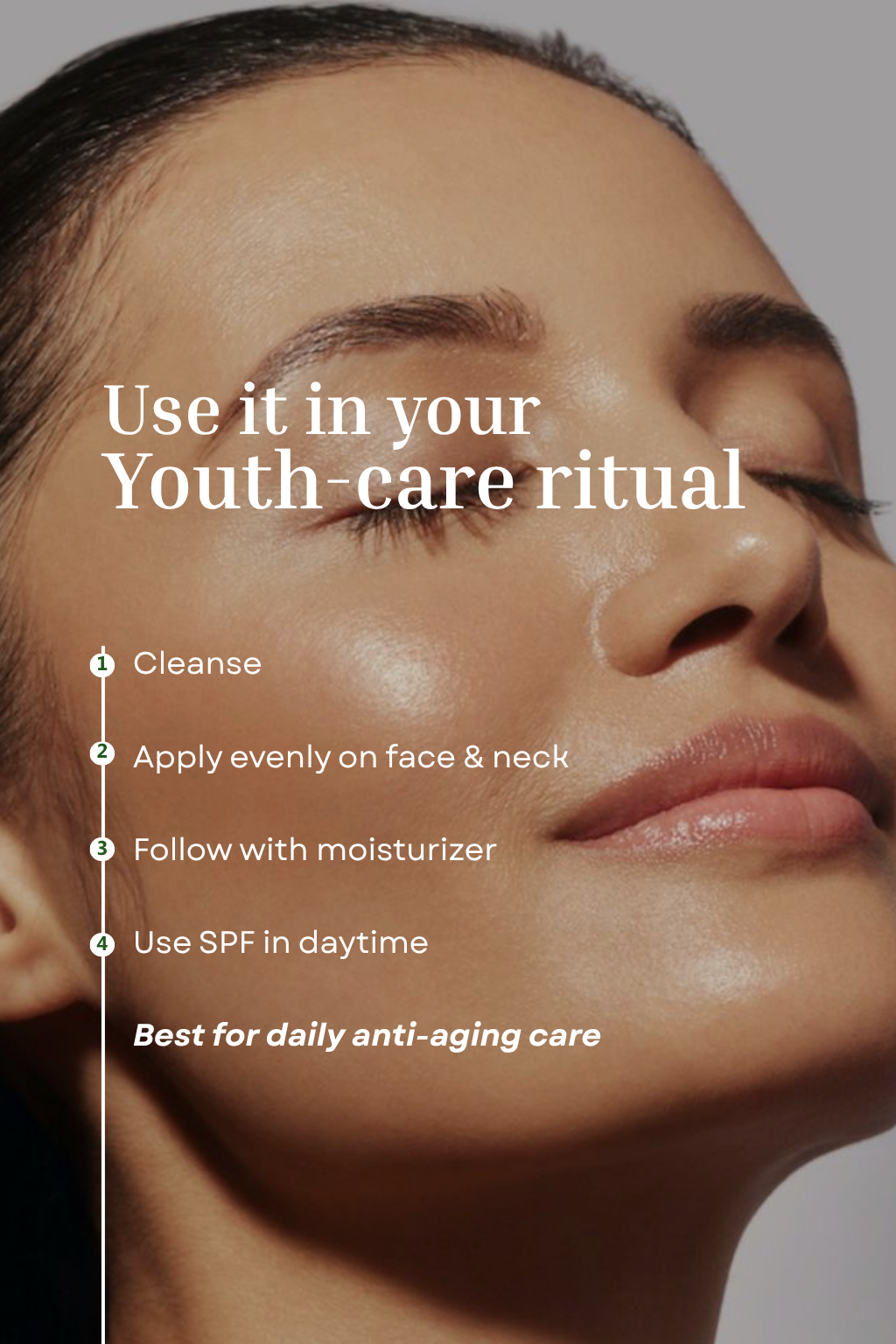 Eternal Youth Face Serum <br><br>Peptides, Probiotics, Hyaluronic Acid | Wrinkle Reduction, Fights Aging & Restores Youthful Skin | For Mature Skin - 20g