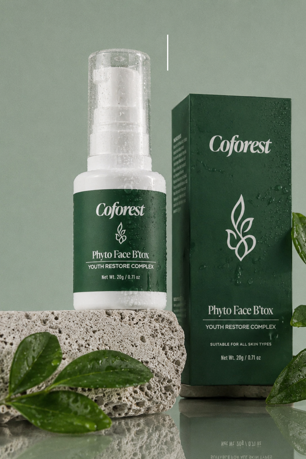 Phyto Face B'tox Serum <br><br>With Peptides, Niacinamide, Hyaluronic Acid | Youth restore complex | Anti-Aging, Wrinkle-Reducing | Tightens, Smooths & Restores Bounce | For All Skin Types - 20g