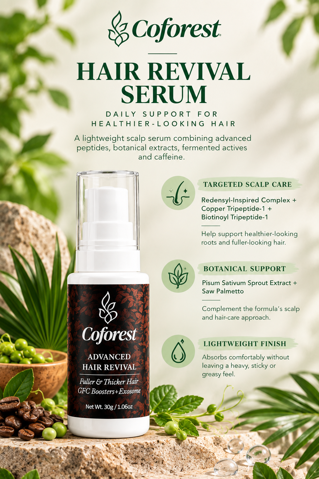 Scalp Care Duo | Exfoliate Scalp Scrub + Advanced Hair Revival Hair Serum | Scalp Cleansing, Hydration & Hair Care | For Healthier-Looking, Fuller-Looking Hair