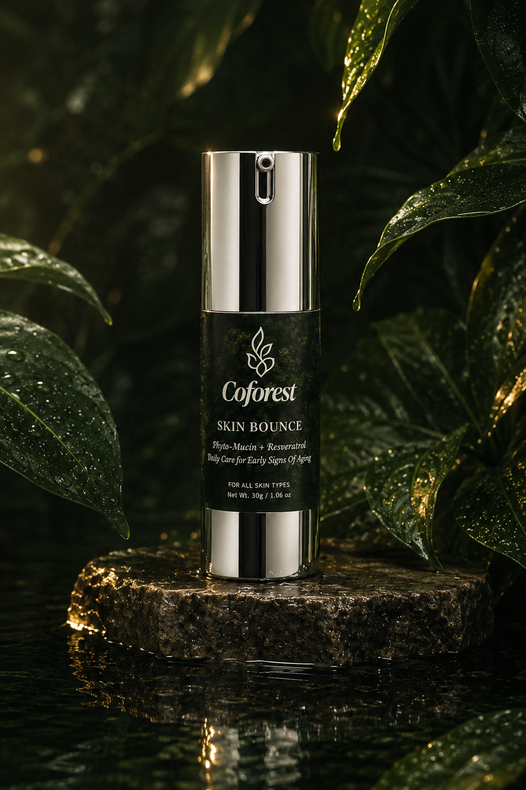 Skin Bounce Face Cream <br><br>With Peptides, Phyto Mucin & Resveratrol | Plump, Resilient, Youthfully Bouncy Skin | Anti-Aging, Hydrating, Helps Smoothen Finelines - 30g