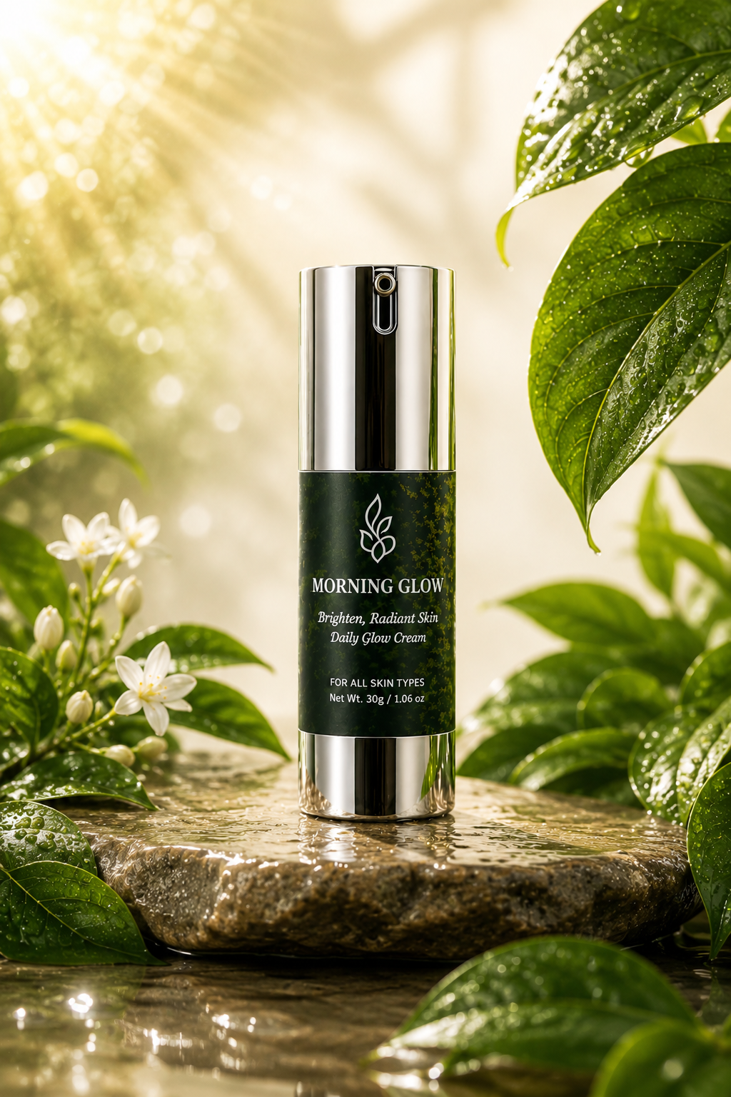 Morning Glow Day Cream <br><br>With Niacinamide, Hyaluronic Acid, Centella Asiatica | Lightweight, Long-Lasting Hydration | For Clearer, Brighter-Looking Complexion - 30g