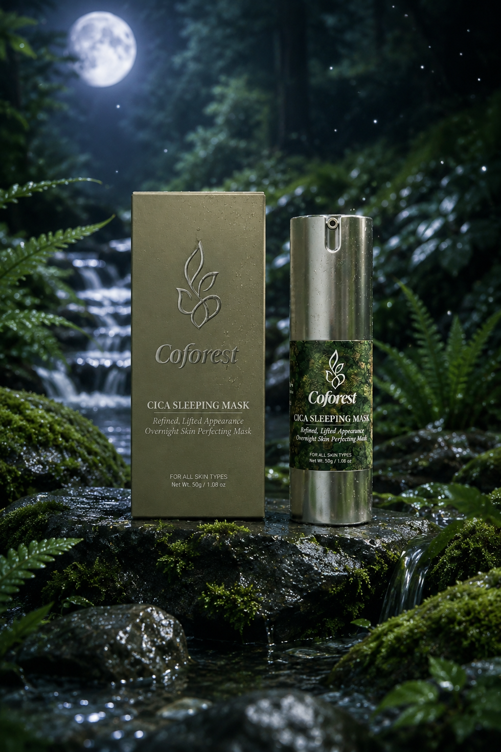 Cica Sleeping Face Mask <br><br> Overnight Firming and Lifting | Hydrating, Enhances Skin Elasticity | with Centella Asiatica Extract - 30g