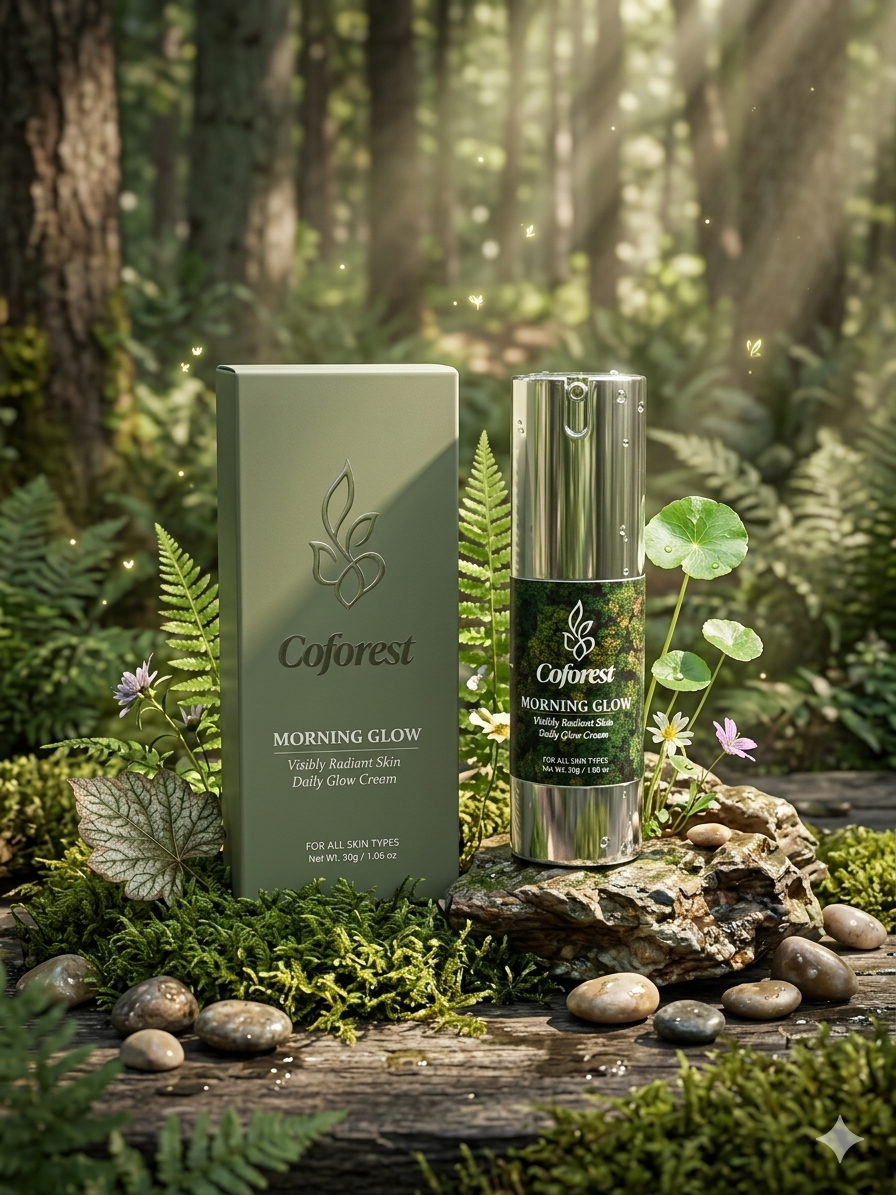 Morning Glow Day Cream <br><br>With Niacinamide, Hyaluronic Acid, Centella Asiatica | Lightweight, Long-Lasting Hydration | For Clearer, Brighter-Looking Complexion - 30g