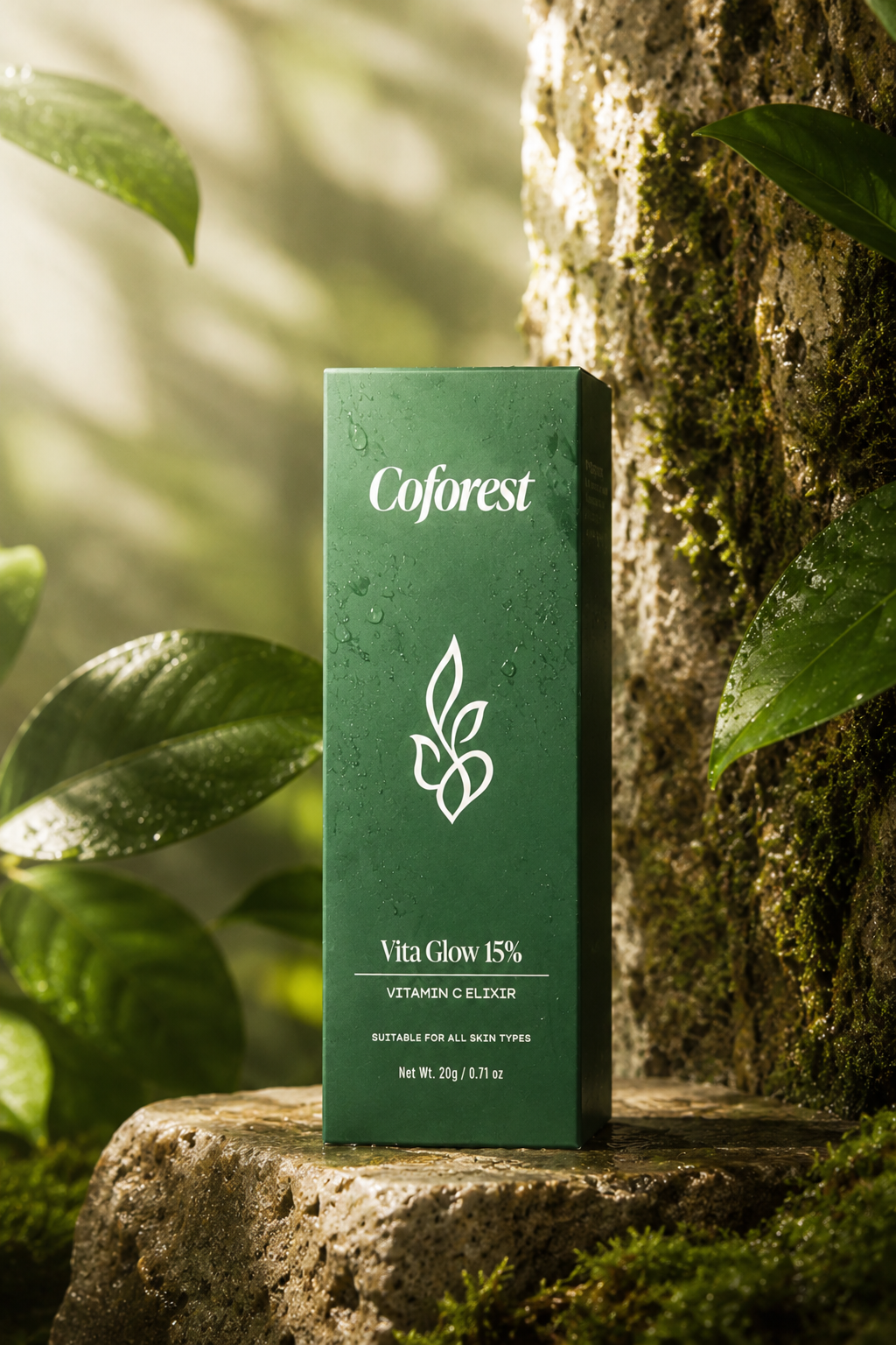 Vita Glow 15% Face Serum <br><br>Vitamin C Serum - Advanced Brightening Elixir with Peptides, Probiotics, Hyaluronic Acid | Dark Spot Reduction & Even Tone | For All Skin Types - 20g