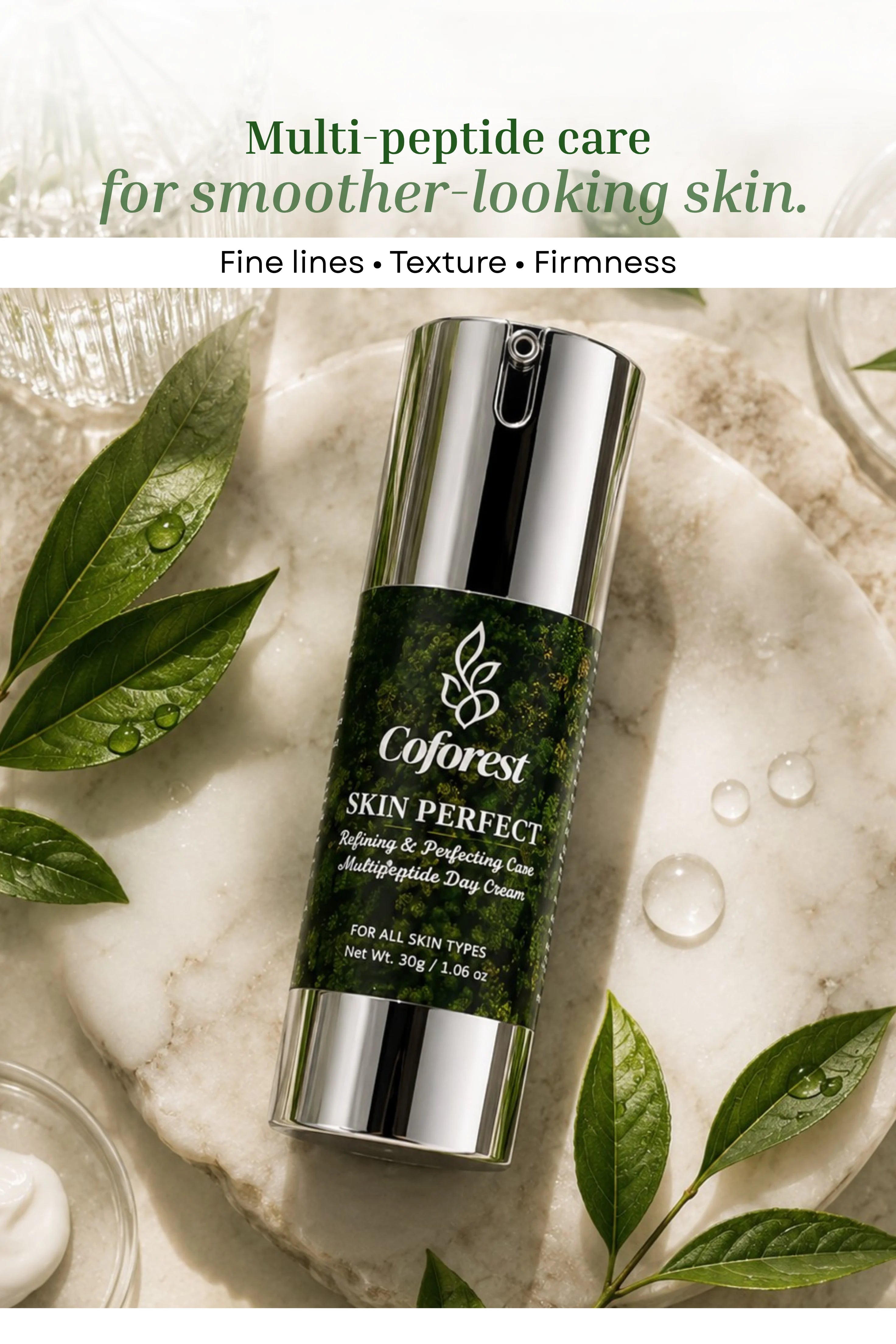 Skin Perfect Face Cream </br> </br>Multi-Peptide Day Cream | Supports Firmness & Elasticity | Smooths Fine Lines | Hydrates | Enhances Overall Appearance - 30g